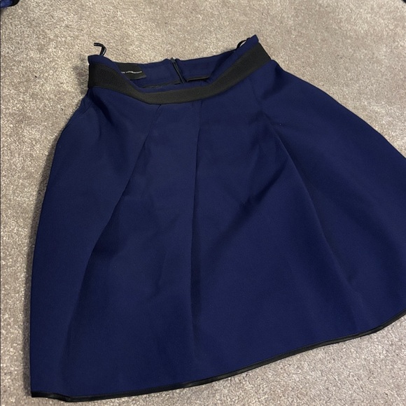 Atos Lombardini  Pleated fit and flare Skater Skirt Sz 42 - Picture 6 of 15